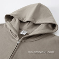 Hoodie Zipper Lelaki Longgar Premium